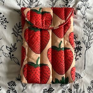 Baggu Strawberry Laptop Sleeve case